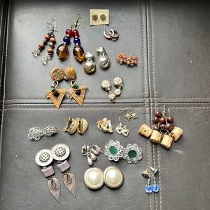 Earrings Lot | Clip Ons and Pierced Earrings Crafting Vintage